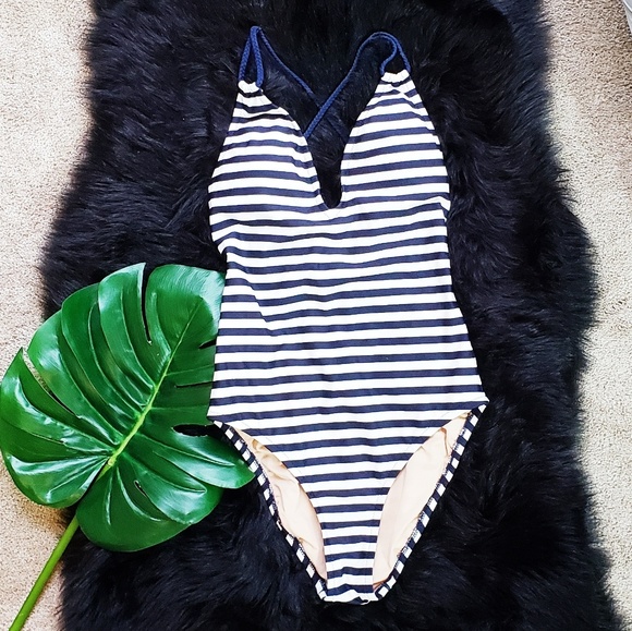 J. Crew Other - J.Crew Braided Deep-V One-Piece Swimsuit